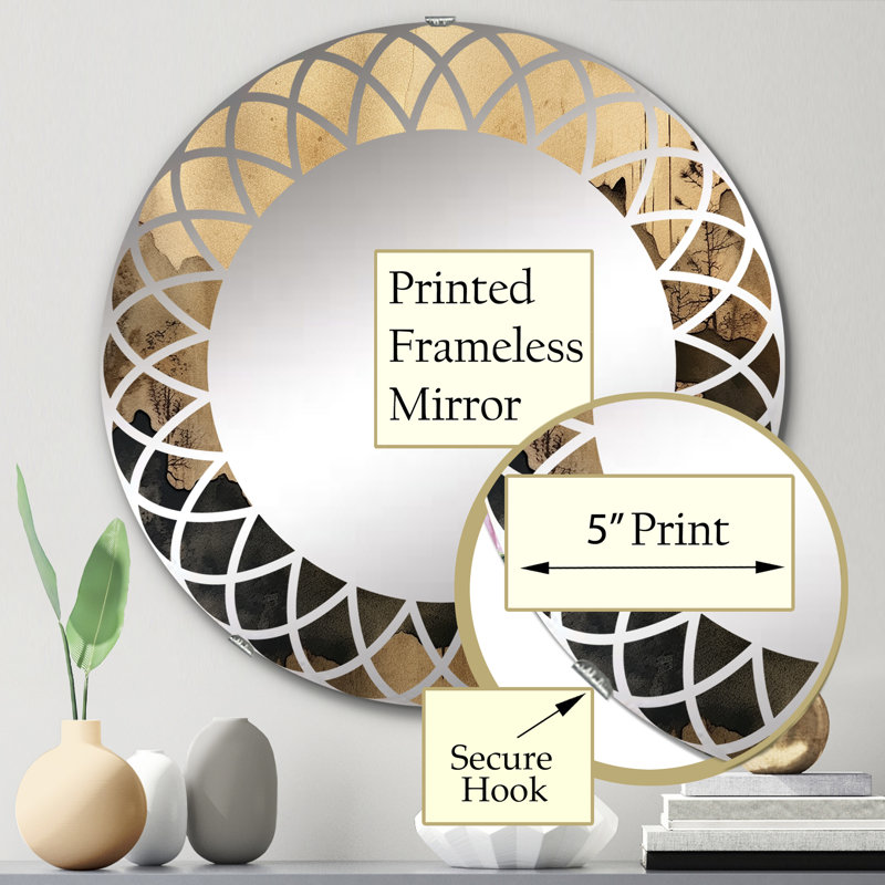 Miroir mural Zylah, 24 po x 24 po