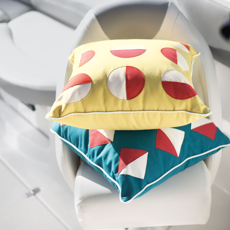 Kaleidoscope Geometric Square Indoor / Outdoor Pillow Cover & Insert