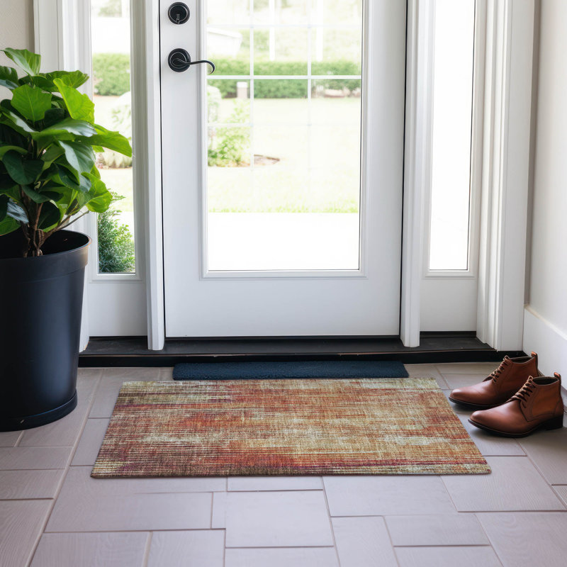 Tapis intérieur / extérieur Fayme, Rectangle 1 pi 8 po x 2 pi 6 po