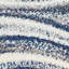 Tapis abstrait bleu / blanc touffeté