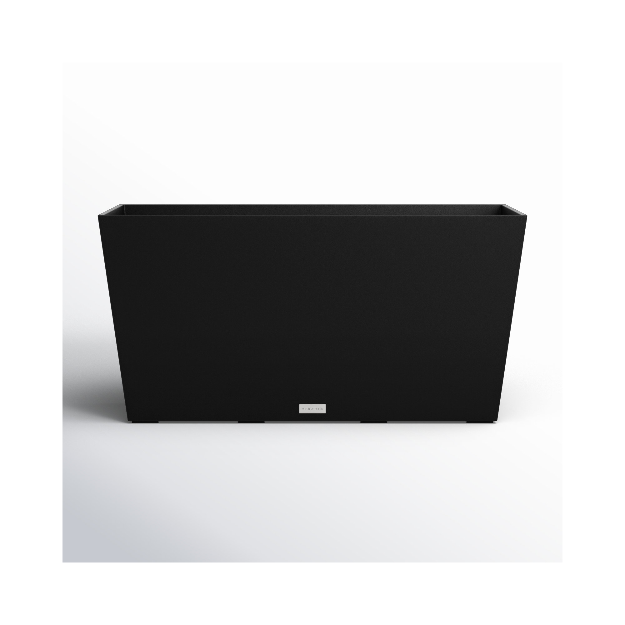 Pure Series Midori Planter, 1, Black, 19.75" H x 39.5" W x 12.5" D
