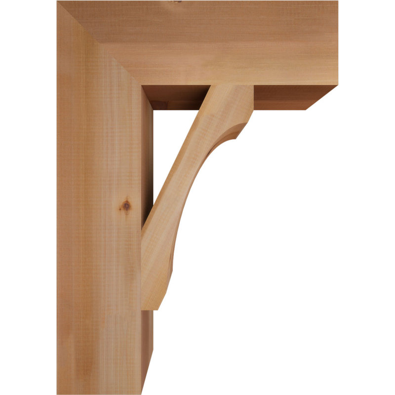 Support en bois rustique Legacy Block, Cèdre rouge, Lisse, H 28 po x l 5,5 po x P 20 po