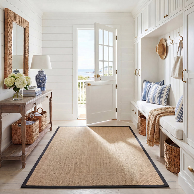 Tapis en fibre de sisal Morfou, Rectangle de 5 pi x 8 pi