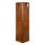 Armoire de rangement lumineuse à 6 tablettes, miroir, réglable, armoire de rangement en chêne avec dossier en miroir, 6 tablettes réglables