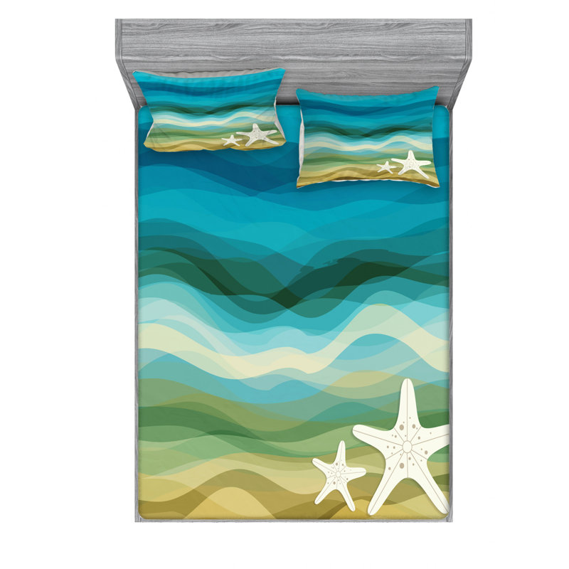 Microfiber Sheet Set, Queen Sheet Set with Fitted Sheet