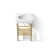 White/Vibrant Brushed Moderne Brass