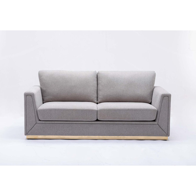 Comfortable Linen Sofa for Various Spaces with Sturdy Construction