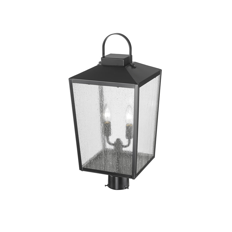 Lampadaire extérieur à tête simple 2 lumières 22,625 "Devens