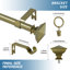 Plemmons Adjustable 0.62'' Single Curtain Rod-303120779-303120791
