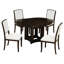 Ensemble de table de salle à manger extensible Farmhouse pour 4, 4 chaises et 1 table pour la salle à manger