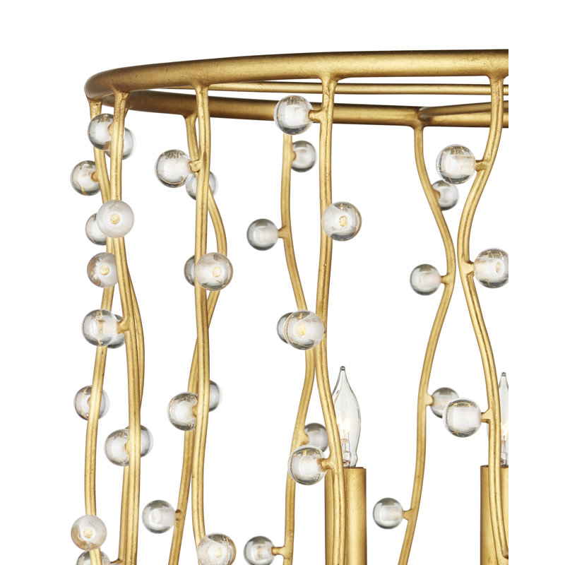 Adagio 4 - Light Wrought Iron/Crystal Chandelier