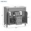Meuble-lavabo moderne 36 po avec lavabo supérieur-102493538