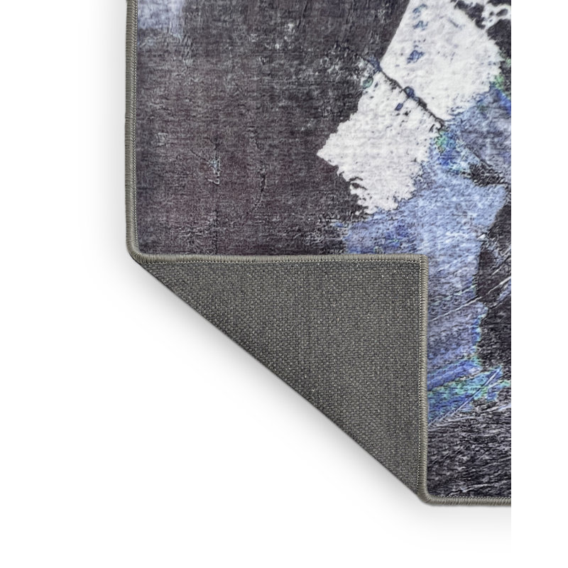 Abstract Indoor Rug, Rectangle 2' x 4'