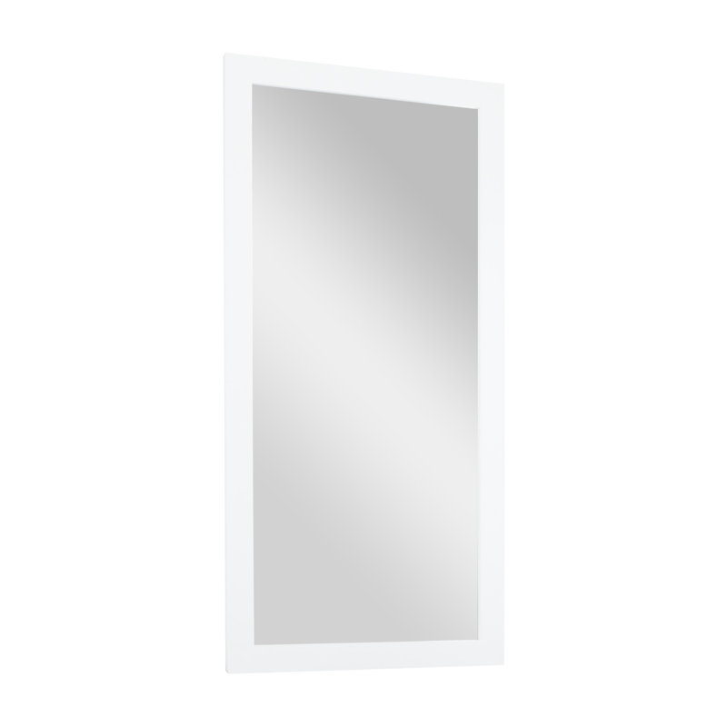 Miroir mural, Blanc, 64,88 po x 32,5 po