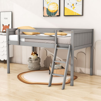 Jamicka Twin Panel Loft Bed by Harriet Bee
