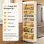 73" Tall Rolling Storage Cart, 7-Tier Shelving Rack Unit