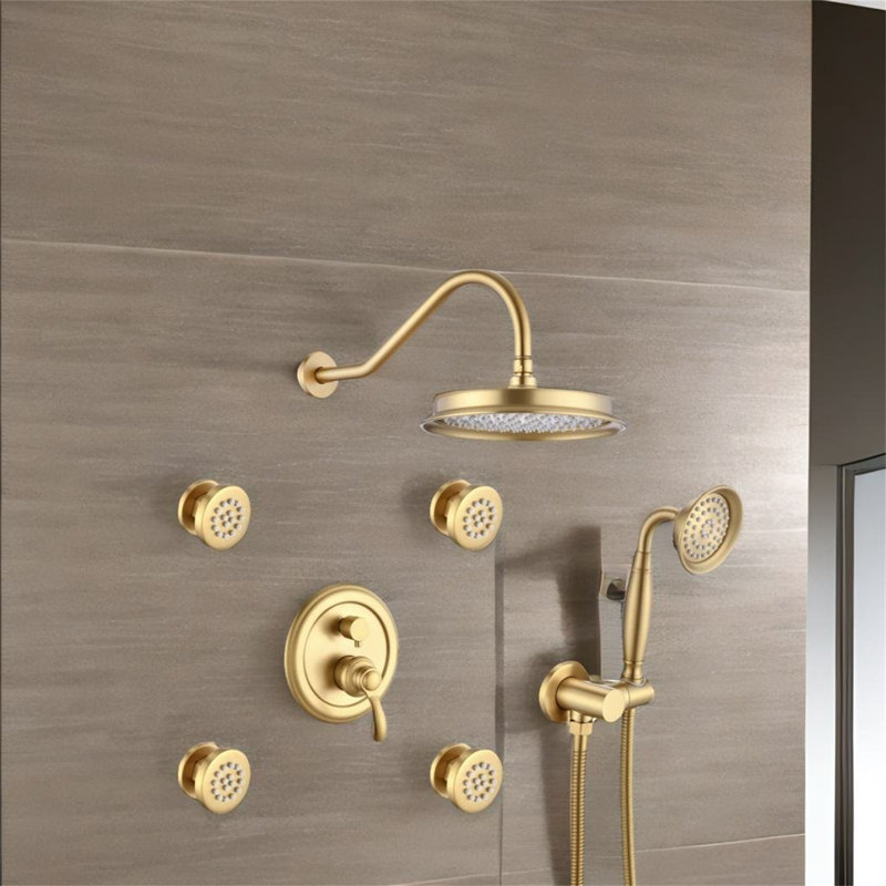 Shower Faucet, Brushed Gold