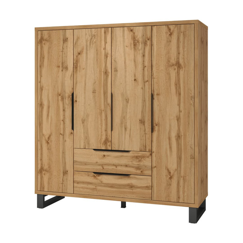 Alexandria 4 Door Manufactured Wood Wardrobe