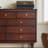 Retro Simple Nine Drawers Solid Wood Sideboard