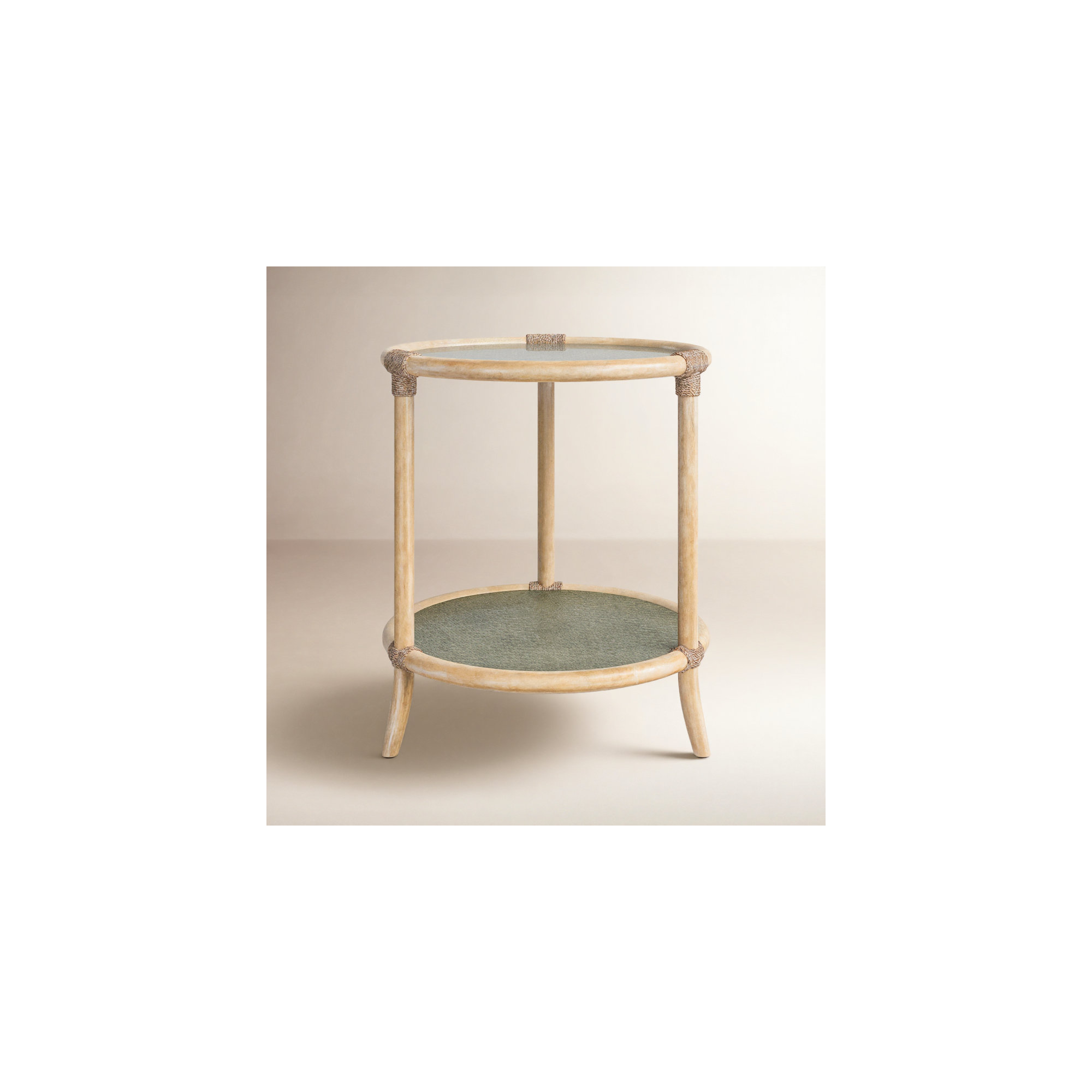 Bellmont End Table, Dune/Green