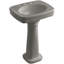 Bancroft 28" Tall Ceramic Vitreous China Rectangular Bathroom Sink-756003611-781547695-790064901