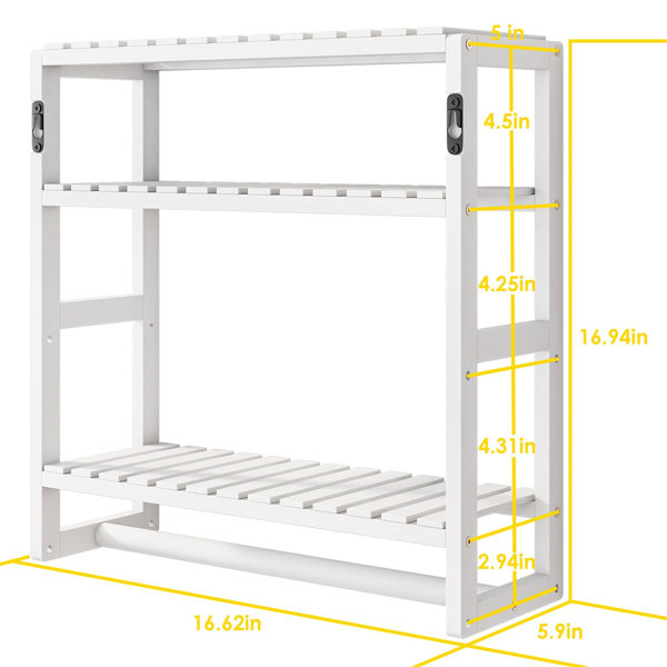 Dipaydra Bathroom Storage Rack Latitude Run Finish: Black