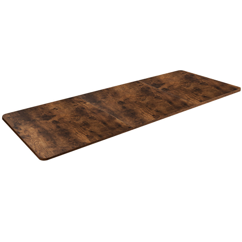 Universal Table Top for Sit to Stand Desk Frames, Vintage Brown, 3-Piece, 71" x 30"