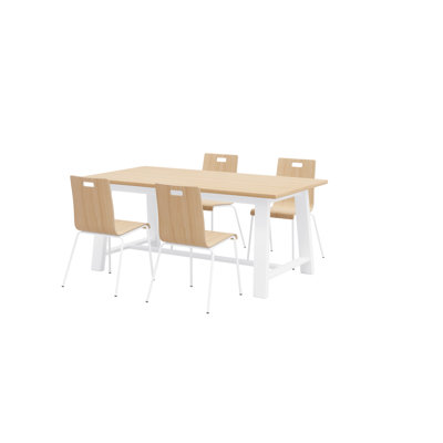 Midtown- Jive Set 36" L Rectangular Breakroom Table and Chair Set