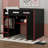 Full Size Wood Gaming Loft Bed With Built-In Desk, RGB LED Lighting, USB Port, Wardrobe & Storage-1110745088