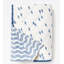 Reversible Block Print Surfer Quilt in Ocean-452752256