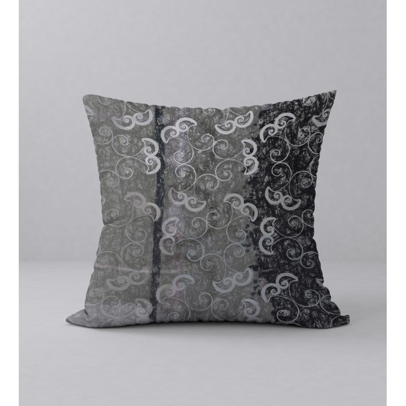 Abstract Reversible Throw Pillow, 24" x 24"