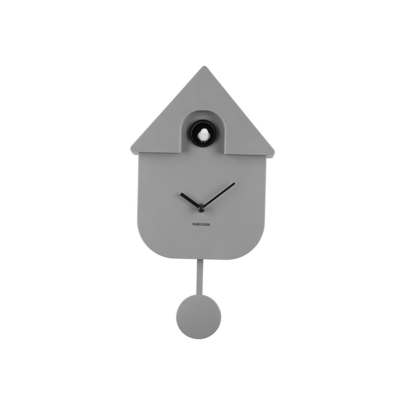 8.5cm Wall Clock, Mouse Grey