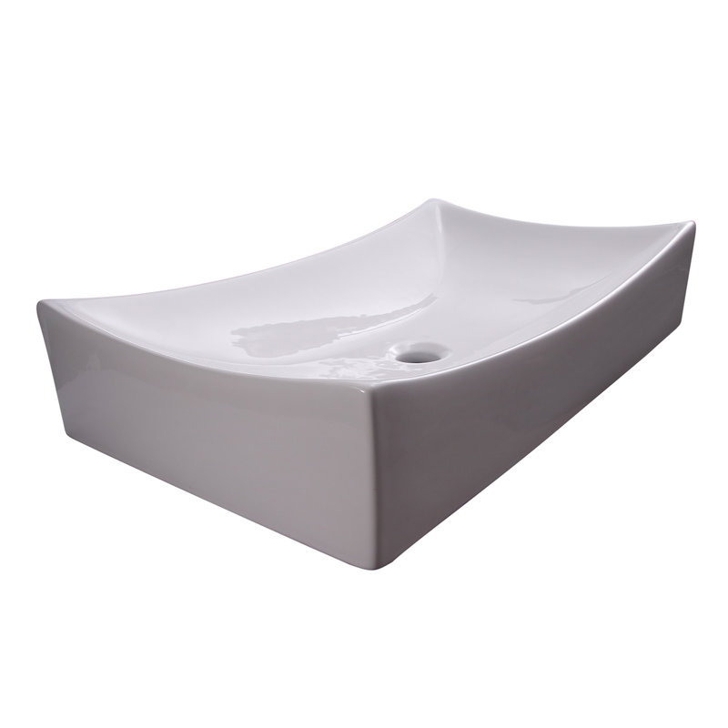 Barclay Porter 15.62 " Vitreous China Rectangular Bathroom Sink
