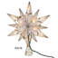 Kurt Adler's 10 Light 12 Point Capiz Star with Centre Gem Tree Topper