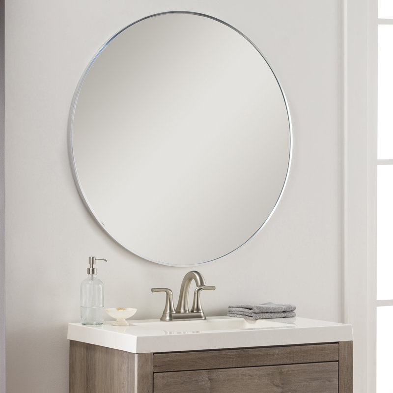 Destefano Essence Mirror, 40" x 40", Silver