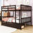 2 Drawers Wooden Bunk Bed with Ladder-1533013103-1533013098