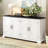 Accent Sideboard, American Country Style Sideboard With 4 Metal Handles-151965179