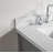 Freestanding vanity with two sinks
