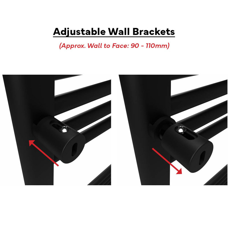 Standard Radiator, 47cm H x 15cm W x 3cm D, Black