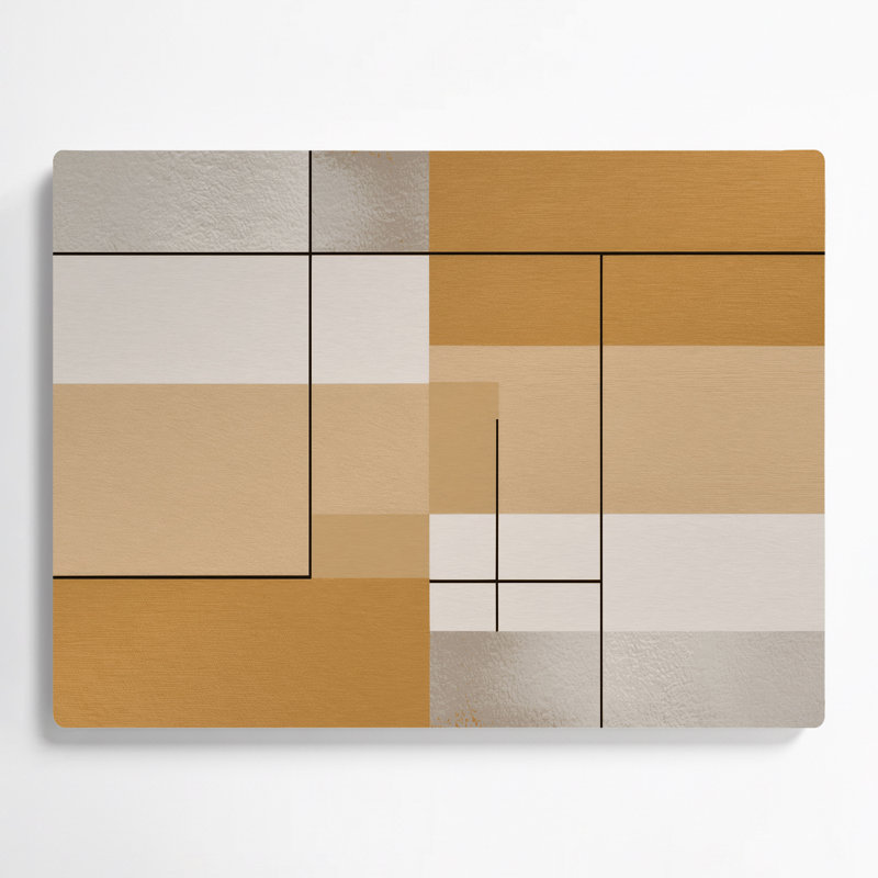 Minimalisme 100, art mural en métal brun, H 8 po x l 10 po