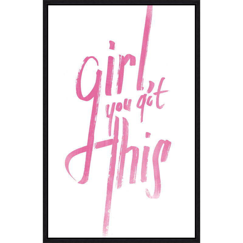 Girl, You Got This Print by Richard Ryder, Glass Coat