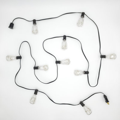 Electric String Lights with Warm White Fairy Lights Enclosed Bulbs