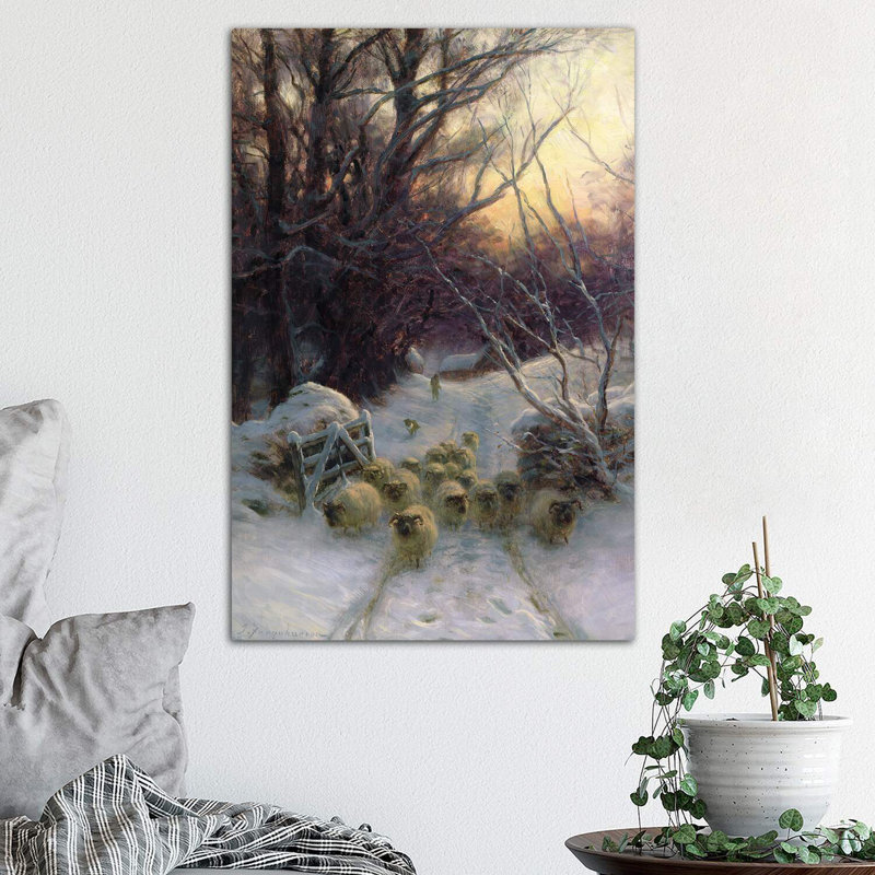 The Sun Had Closed for the Winter Day 1 Piece Wrapped Canvas Wall Art, 66.04 cm H x 45.72 cm W x 1.91 cm D