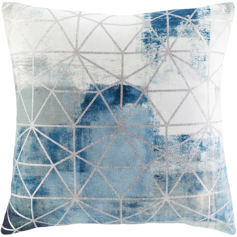 Geometric Throw Pillow, 20" x 20", Down Fill