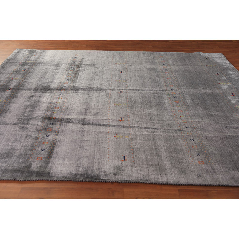 Tapis oriental gris argenté Gabbeh