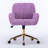 Office Chair,Artificial Rabbit Hair Home Office Chair With Metal Base,Adjustable Desk Chair Swivel Office Chair,Vanity Chair-2047132346