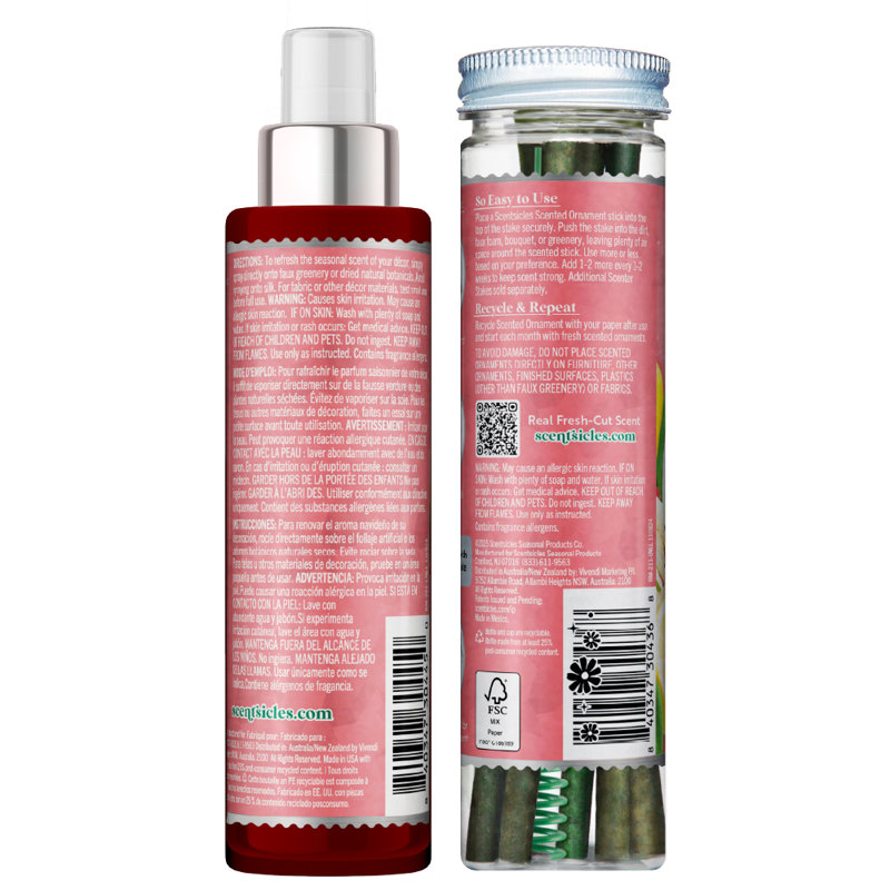 Scentsicles, bâton de 6 pièces, 1 citron et lys / parfum Mister 1 citron et lys - paquet de 2