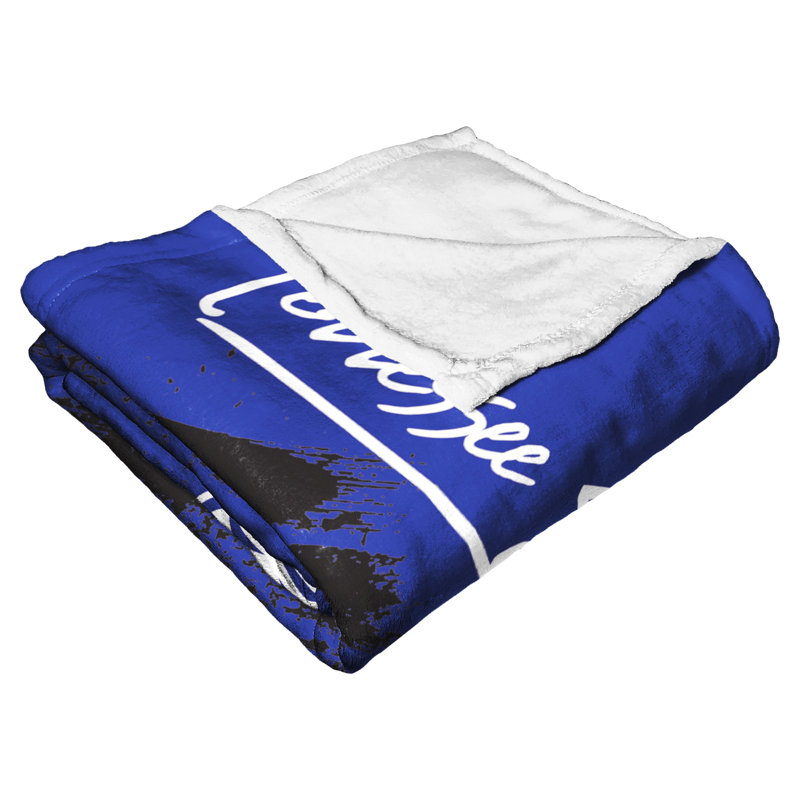 Tennessee State Blue Polyester Silk Touch Throw Blanket