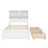 Platform Bed With Bookcase Headboard-990525489
