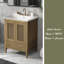 Meuble-lavabo 24 po avec lavabo en céramique